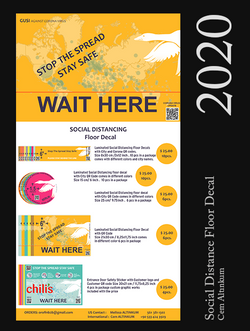 Social Distance floor sticker