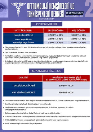 2. Oftalmoloji Hemşireleri ve Teknisyenleri Derneği Kongresi- 2024 
