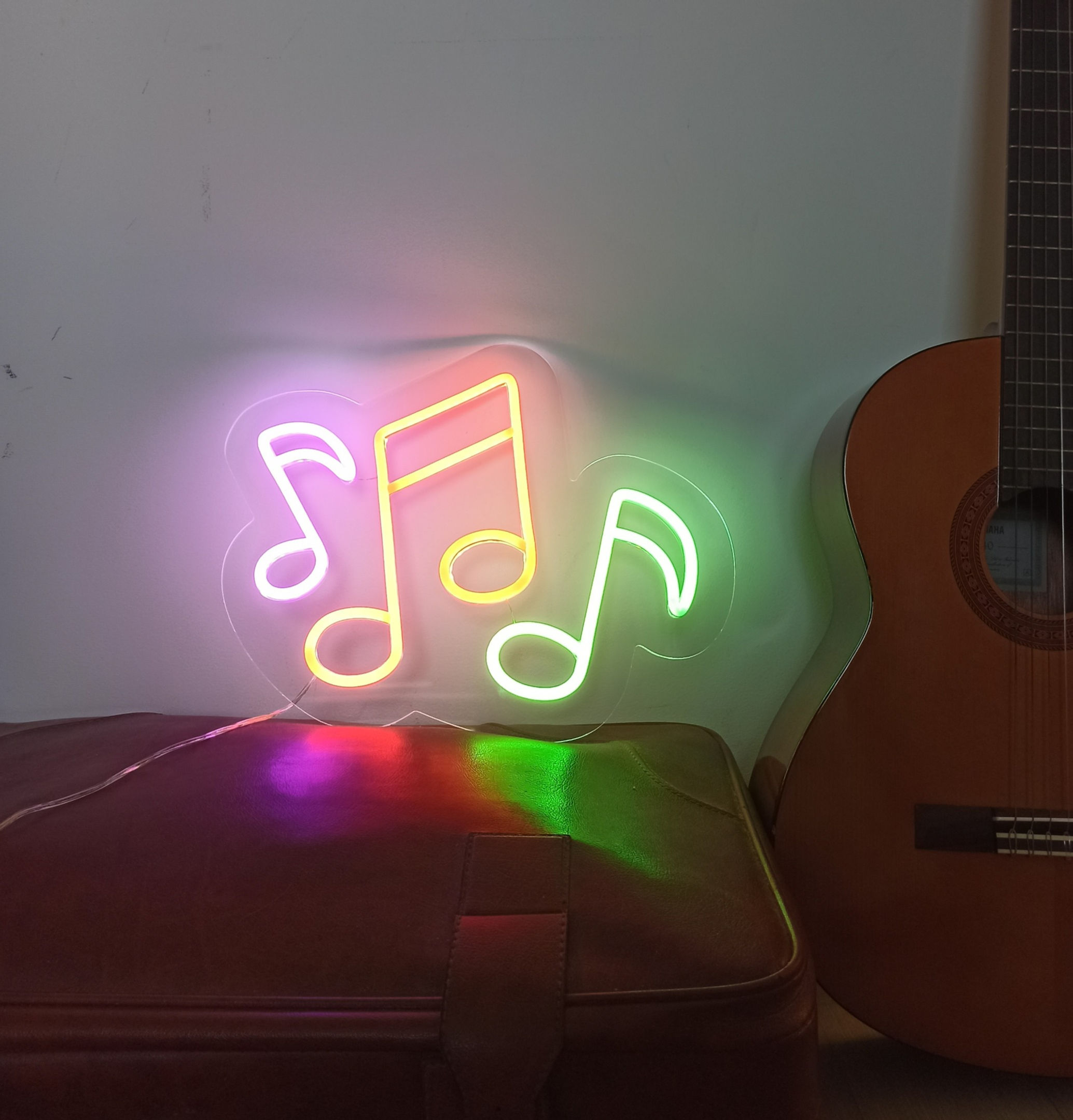 Néon led notes de musique