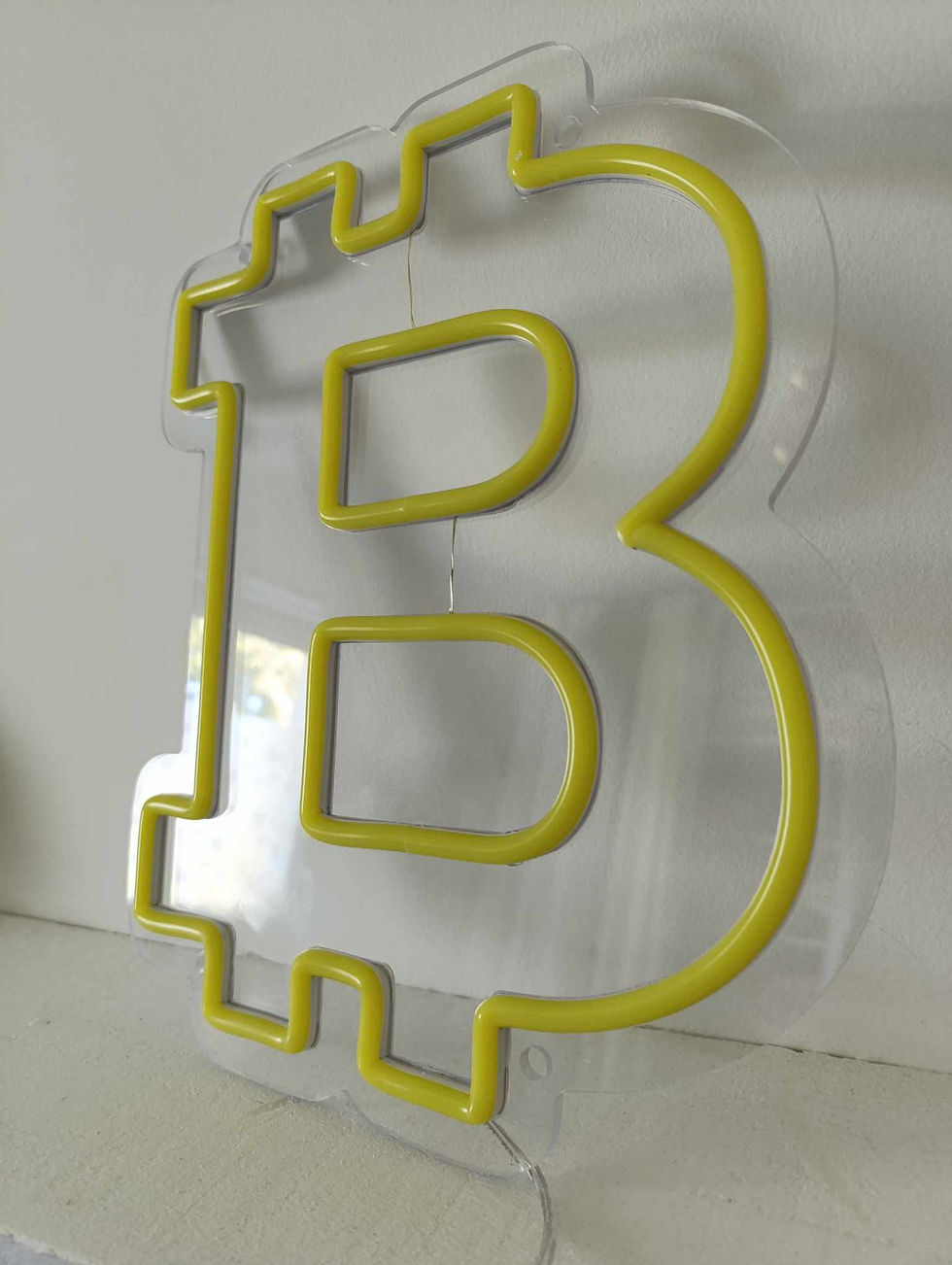Miniature : néon bitcoin lampe crypto