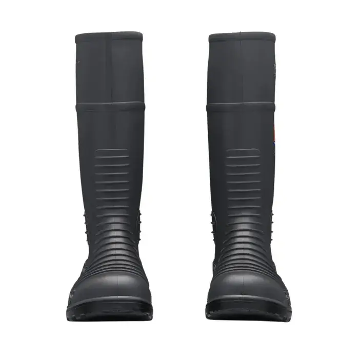 black gumboots