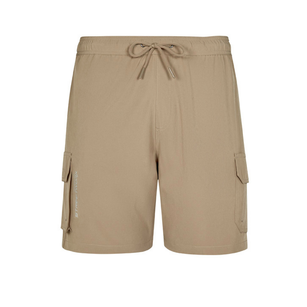 beige shorts