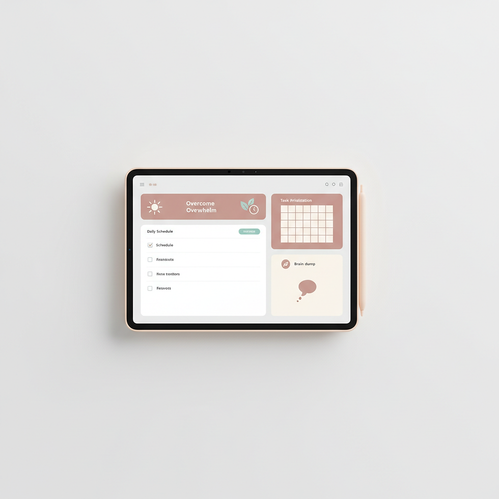 Overcome Overwhelm Planner