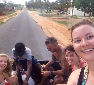 on our way to the island tours in tofo, mozambique