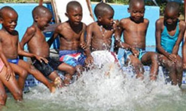 teaching african school children