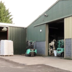 Outside the All Things Rural Warehouse