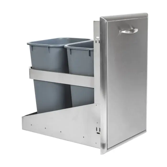 Thumbnail: Double Trash Drawer - Front-To-Back