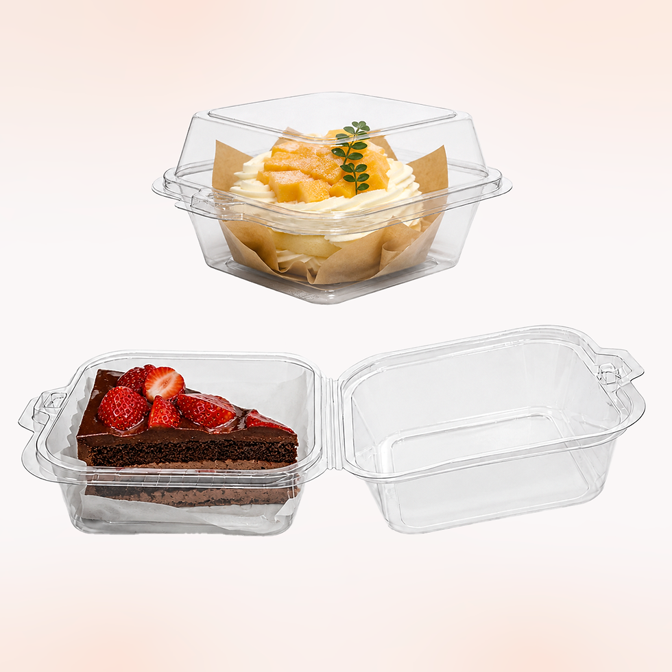 Miniatura: Caja Contenedor Con Tapa Para Ensalada, Fruta, Galletas