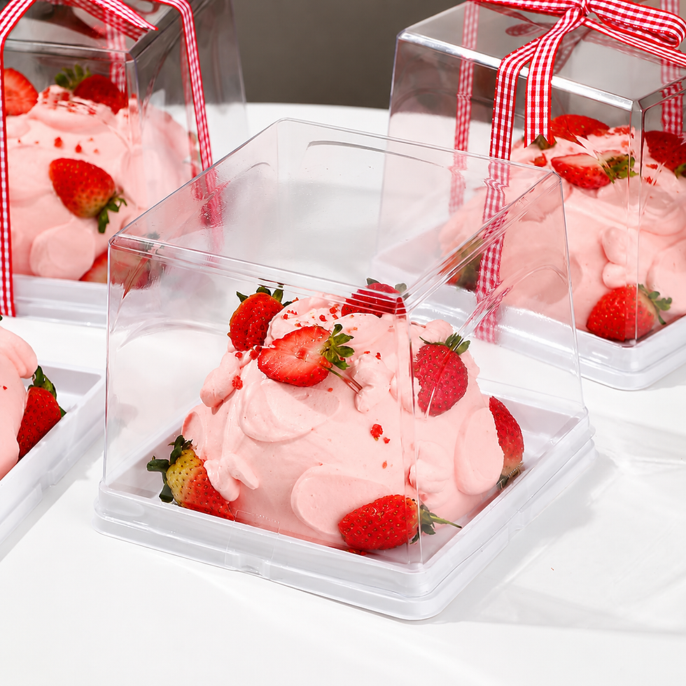 Miniatura: Caja Contenedor Grande Transparente Para Pastel Postres