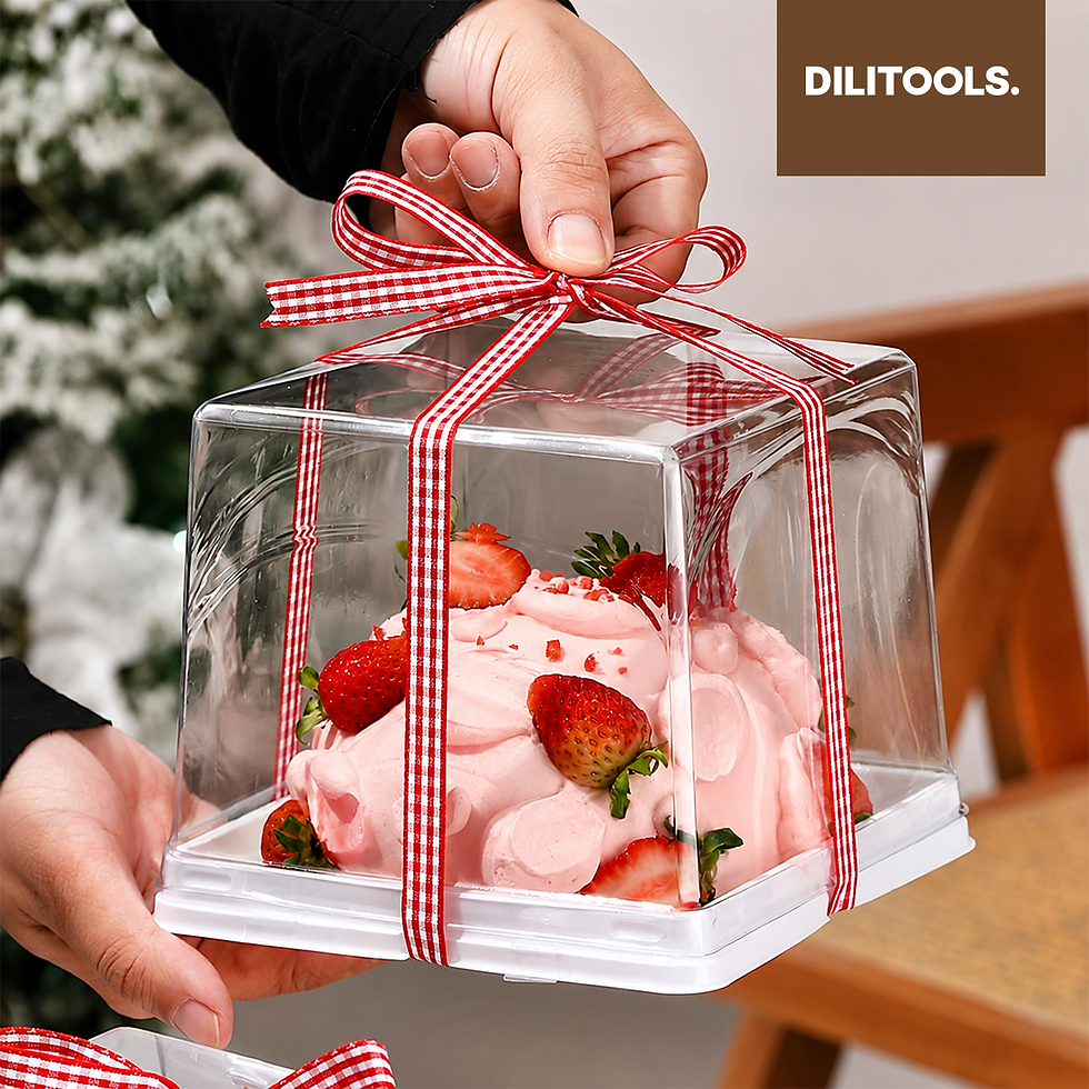 Miniatura: Caja Contenedor Grande Transparente Para Pastel Postres