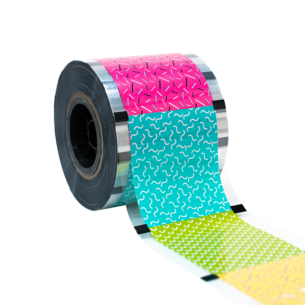 Rollo Film Plastico 2kg Para Sella Vasos Rayas y puntos | dilitools