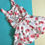 Miniatura: Vestido Floral e Escritas Vermelho