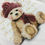 Miniatura: Conjunto Urso Cachecol Borgonha - Planet Kids