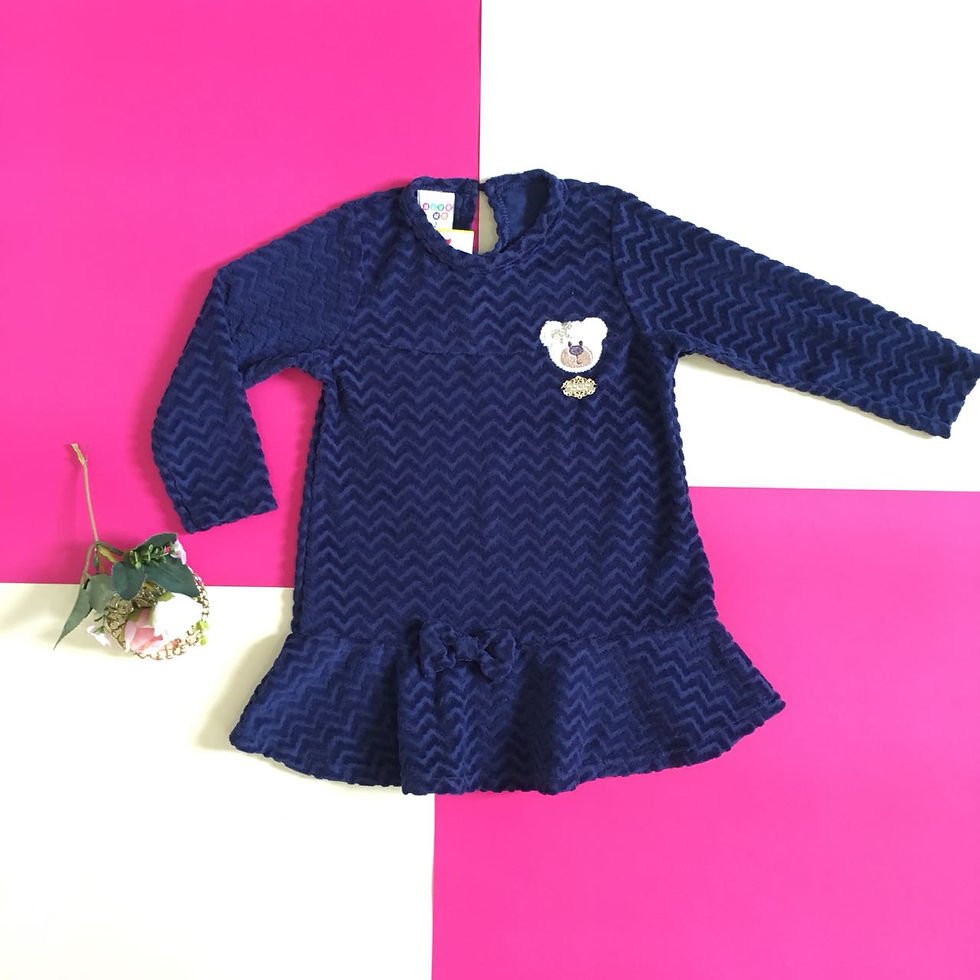 Vestido Plush Baltic Azul