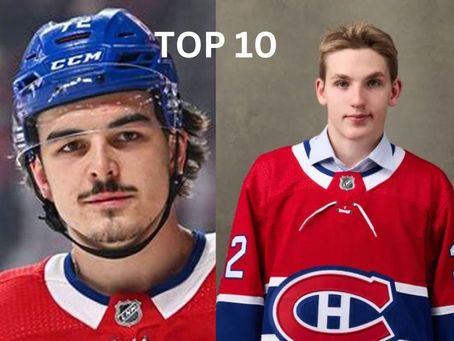 Top 10 joueurs de 24 ans et moins des Habs