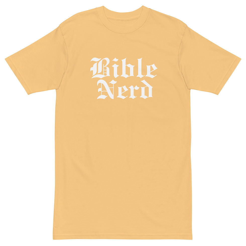 Thumbnail: Bible Nerd premuim heavyweight tee