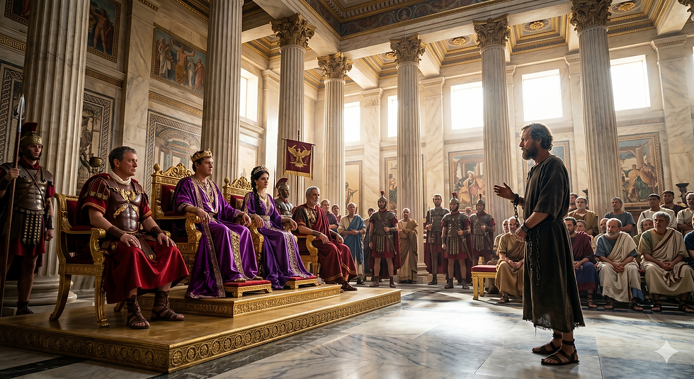 Paul meets with King Agrippa