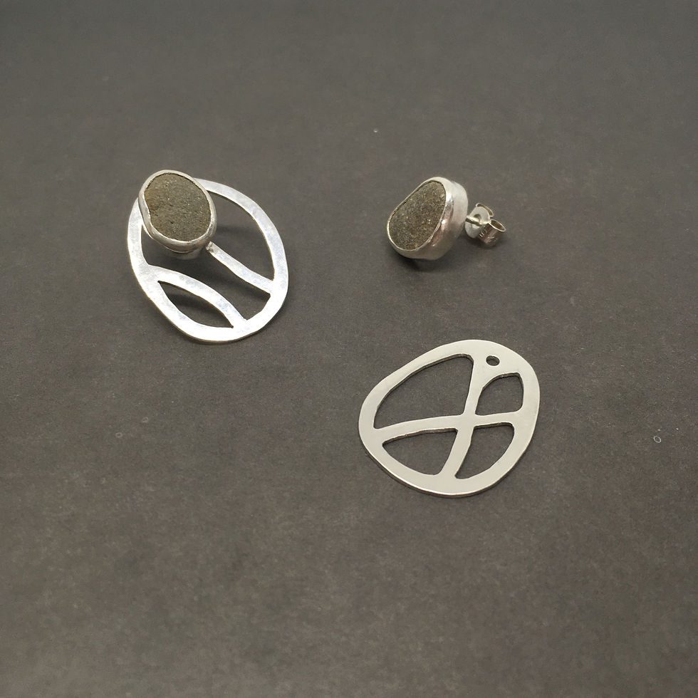 Multiway Pebble Stud Earrings