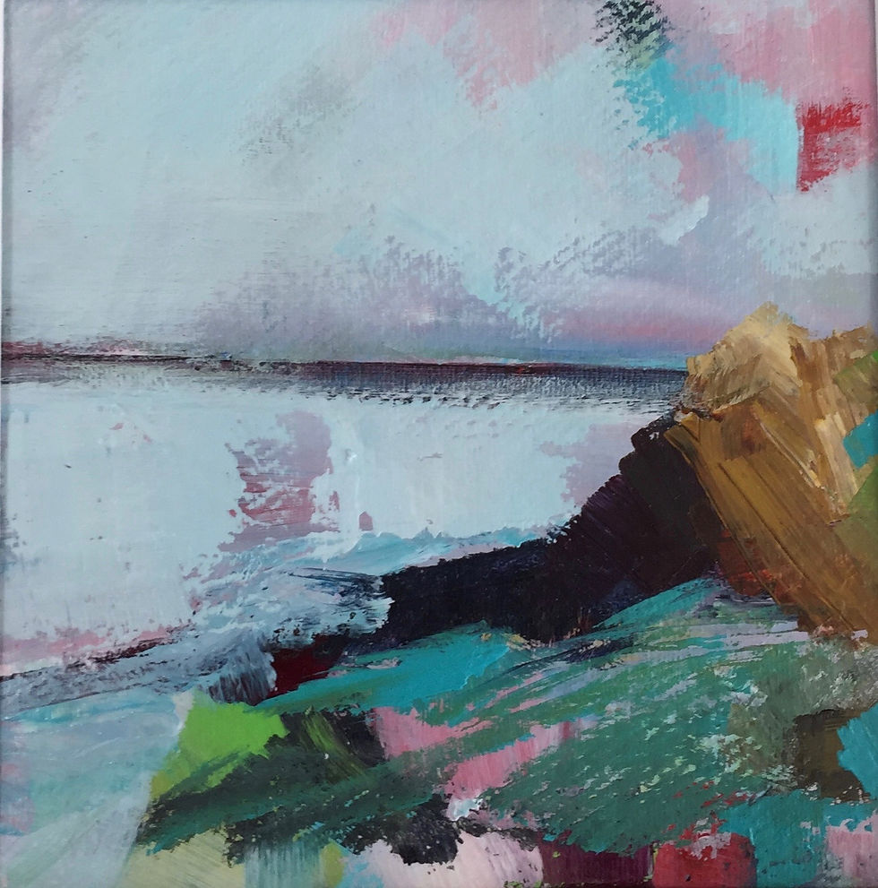 Thumbnail: Dusk on Ogmore SOLD