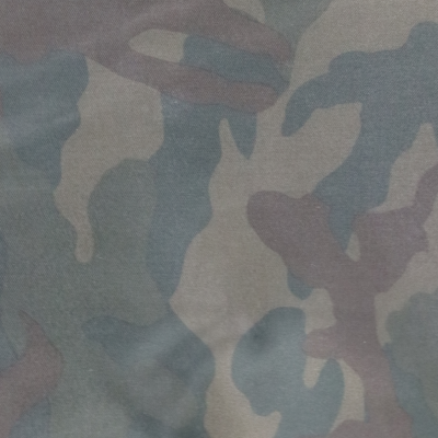 Printed camo fabric