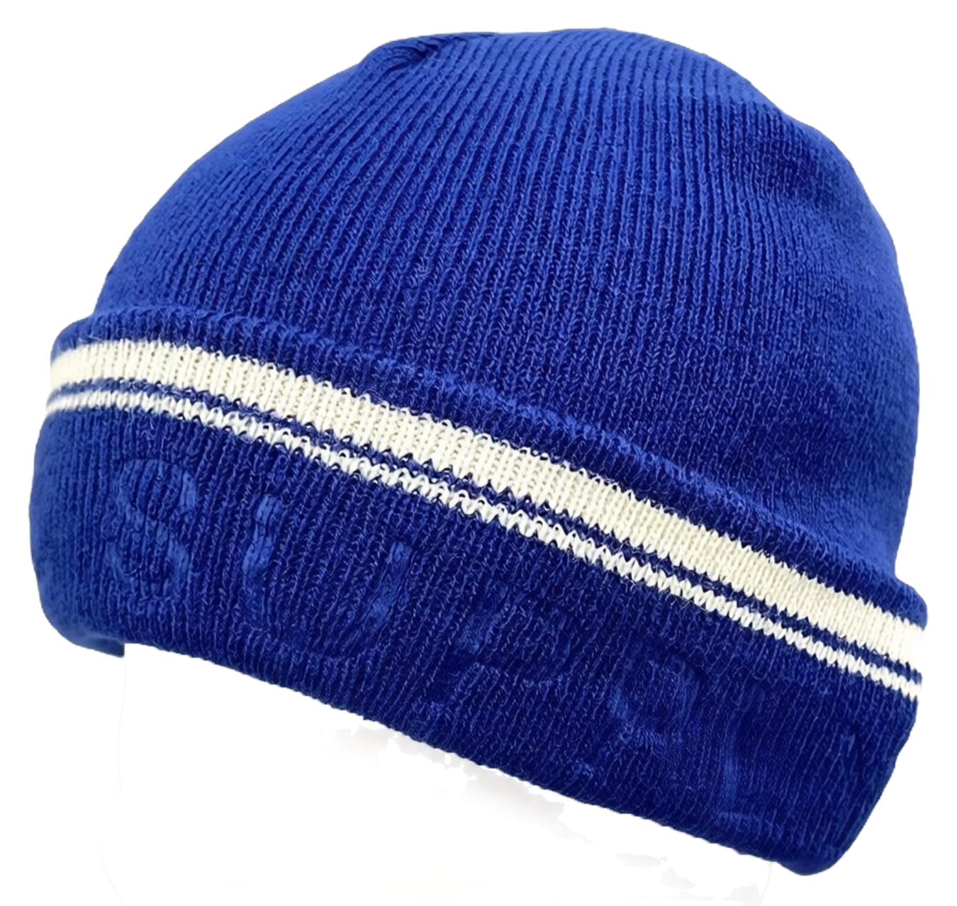 Rib beanie with debossed logo
