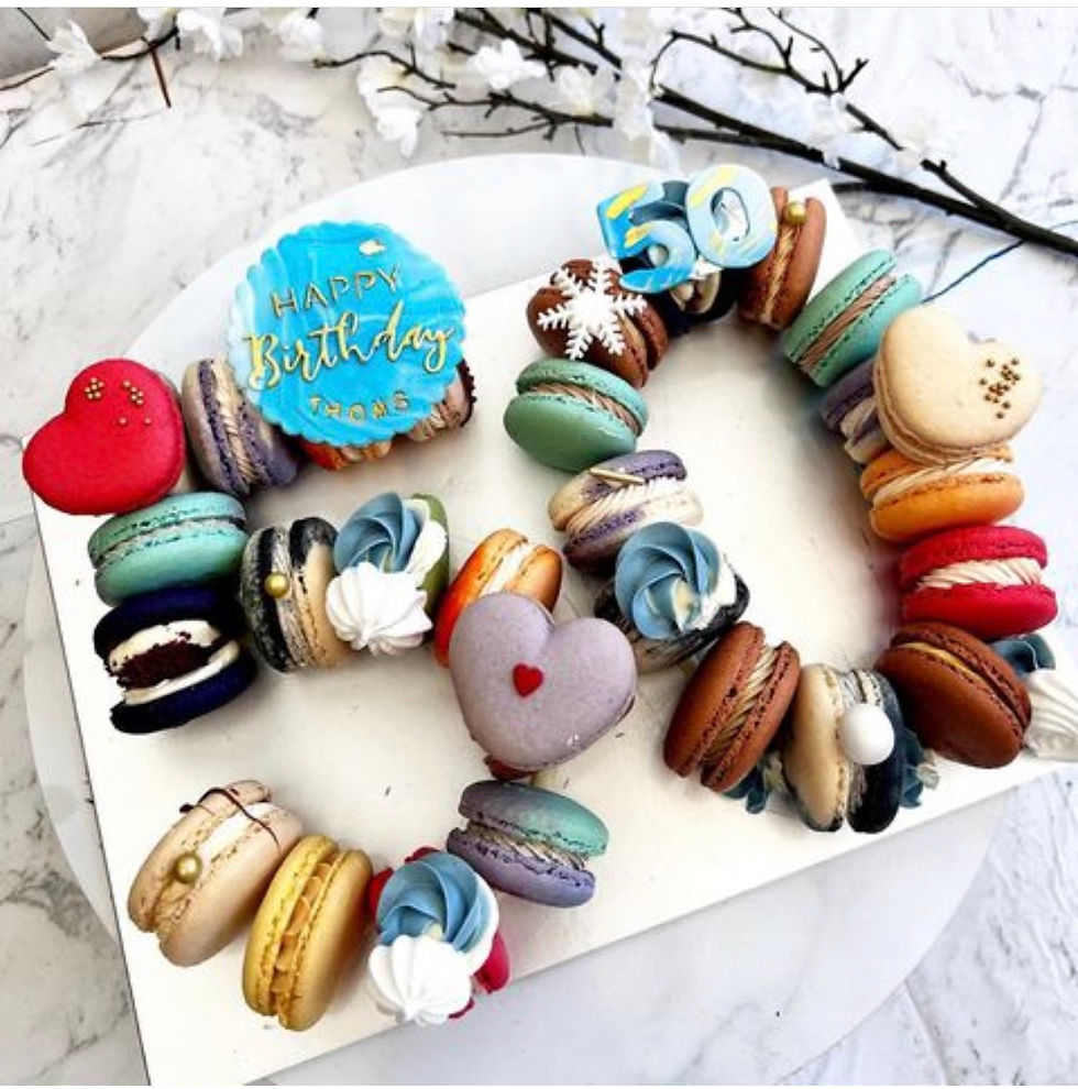 Thumbnail: Macaron Number cake