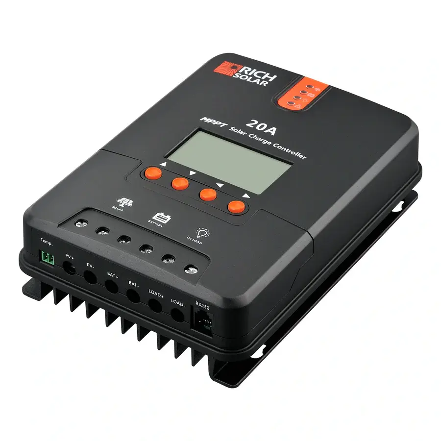 Thumbnail: Rich Solar 20 Amp MPPT Solar Charge Controller
