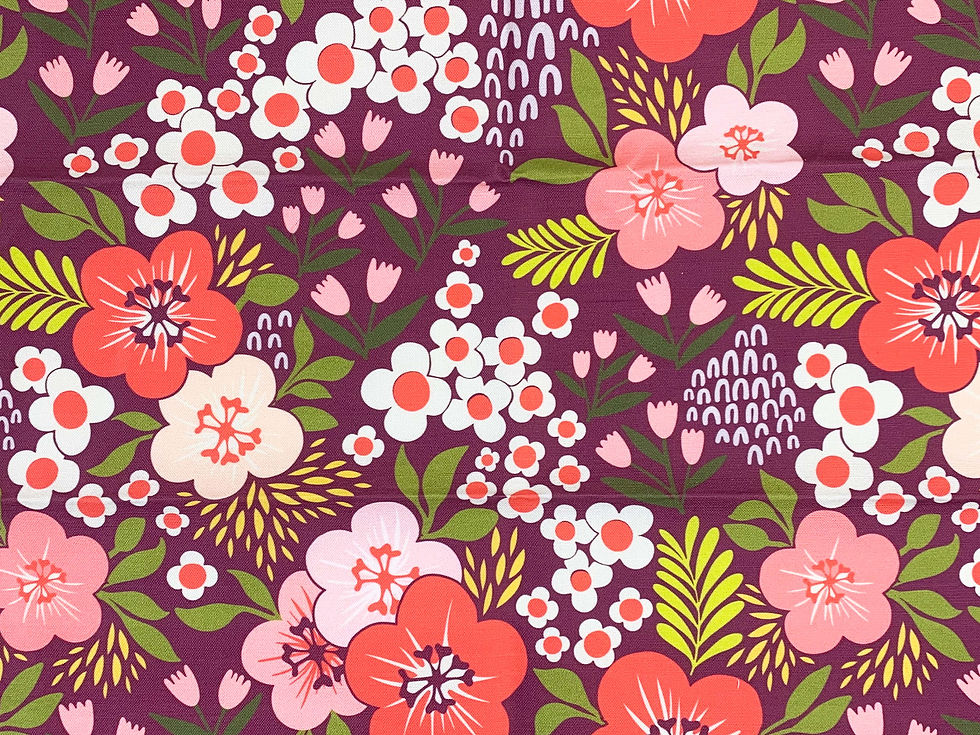 Thumbnail: LINEN COTTON TEA TOWEL - Floral Ditsy Dark