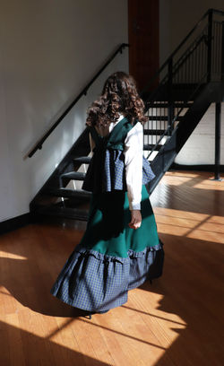 Back View of Plaid Final (In Motion)