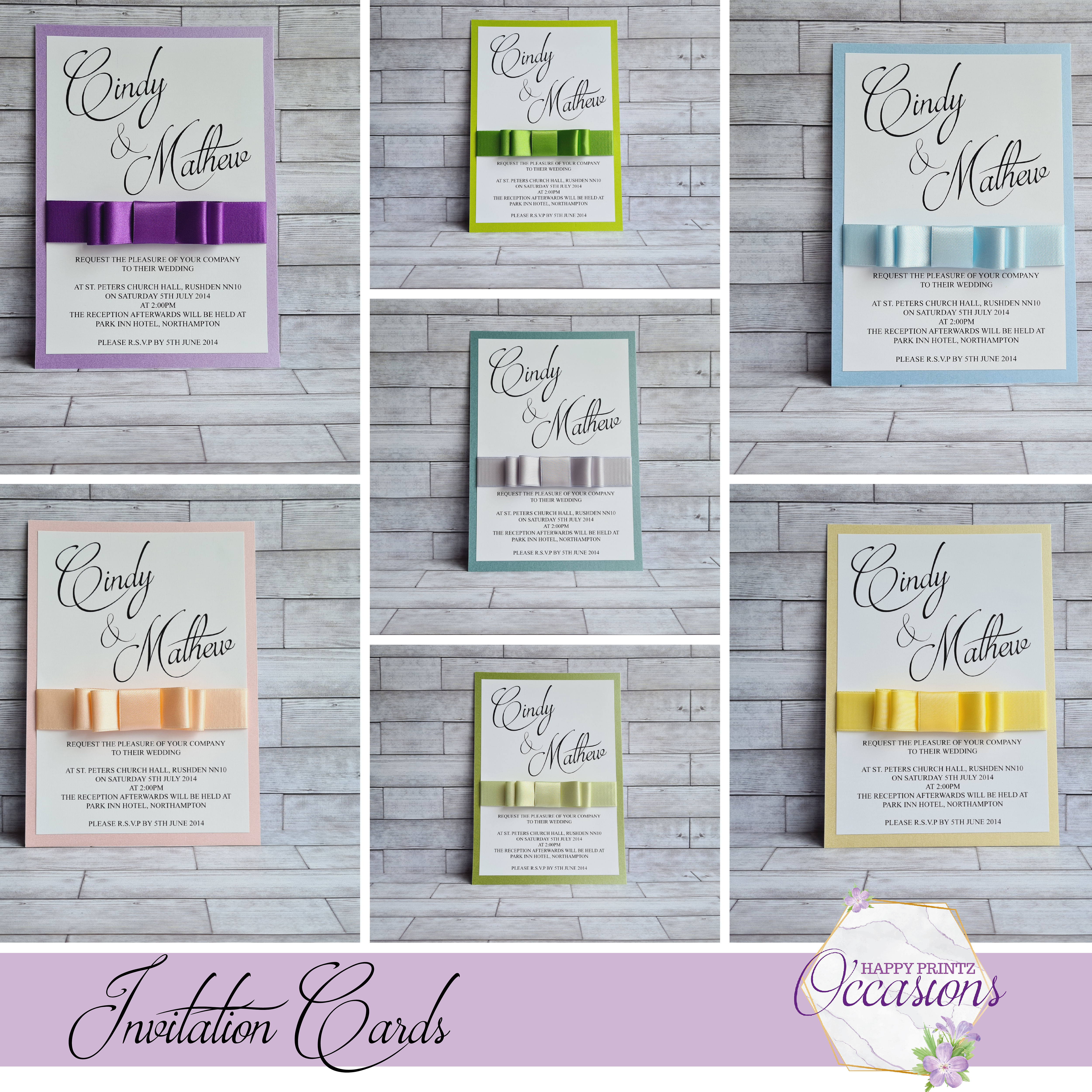 Elizabeth Dior Wedding Invitation