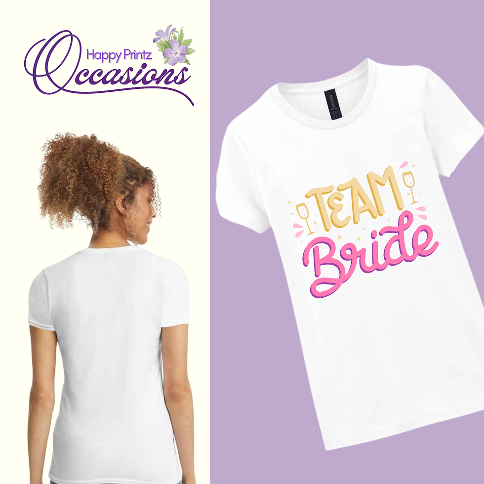 Team Bride Slogan T-Shirt
