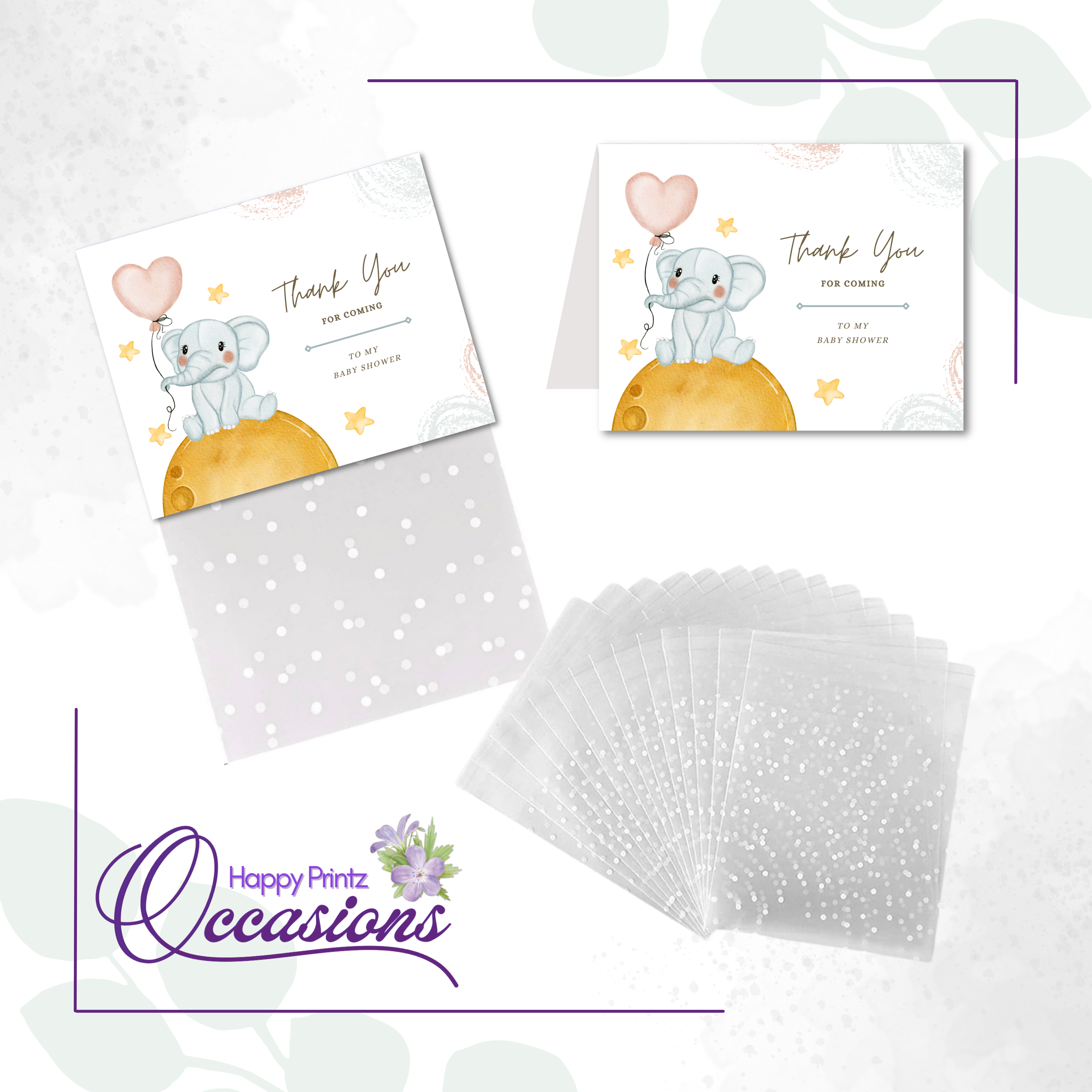 Elephant and Heart - Thank You DIY Kit