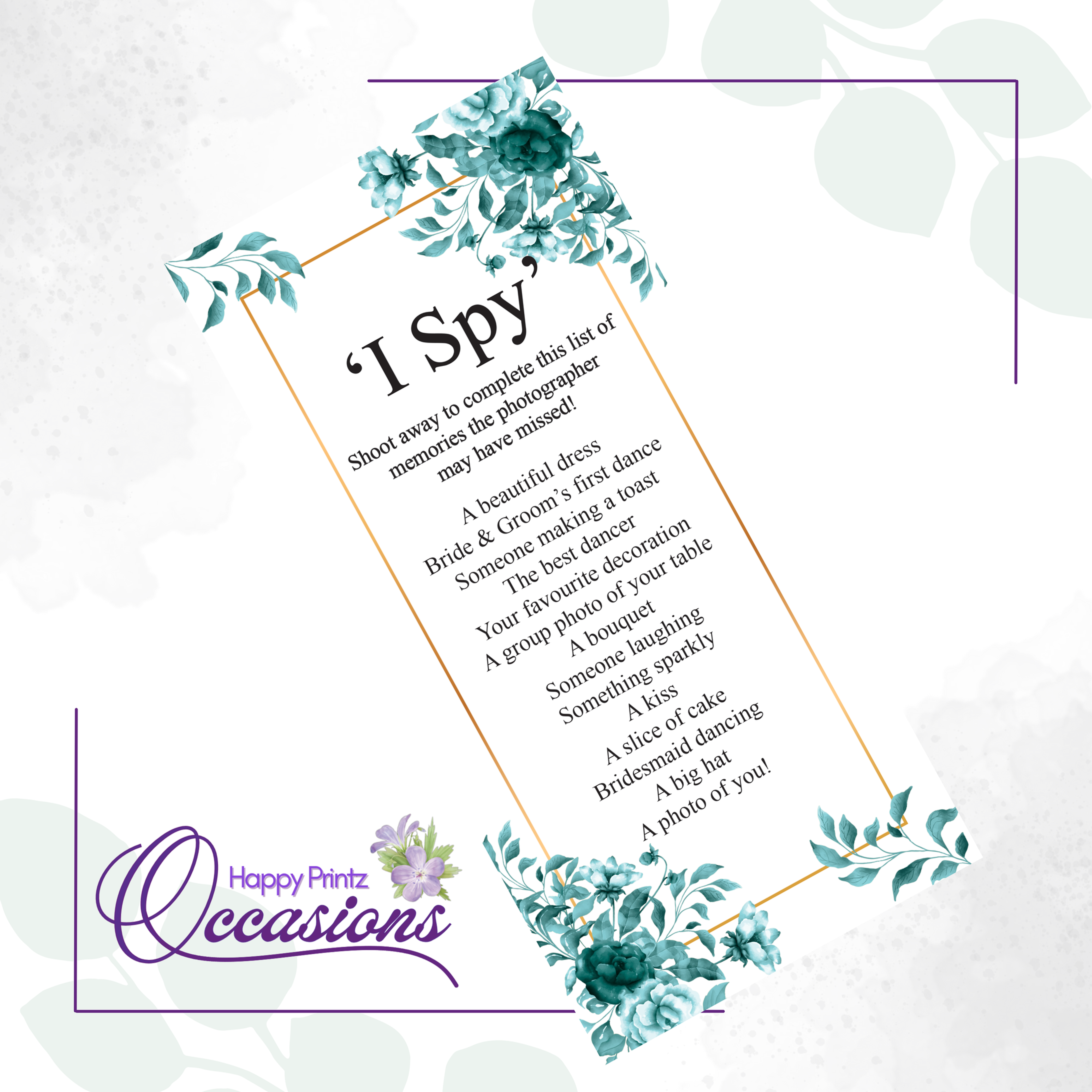 I Spy Cards - Greenery