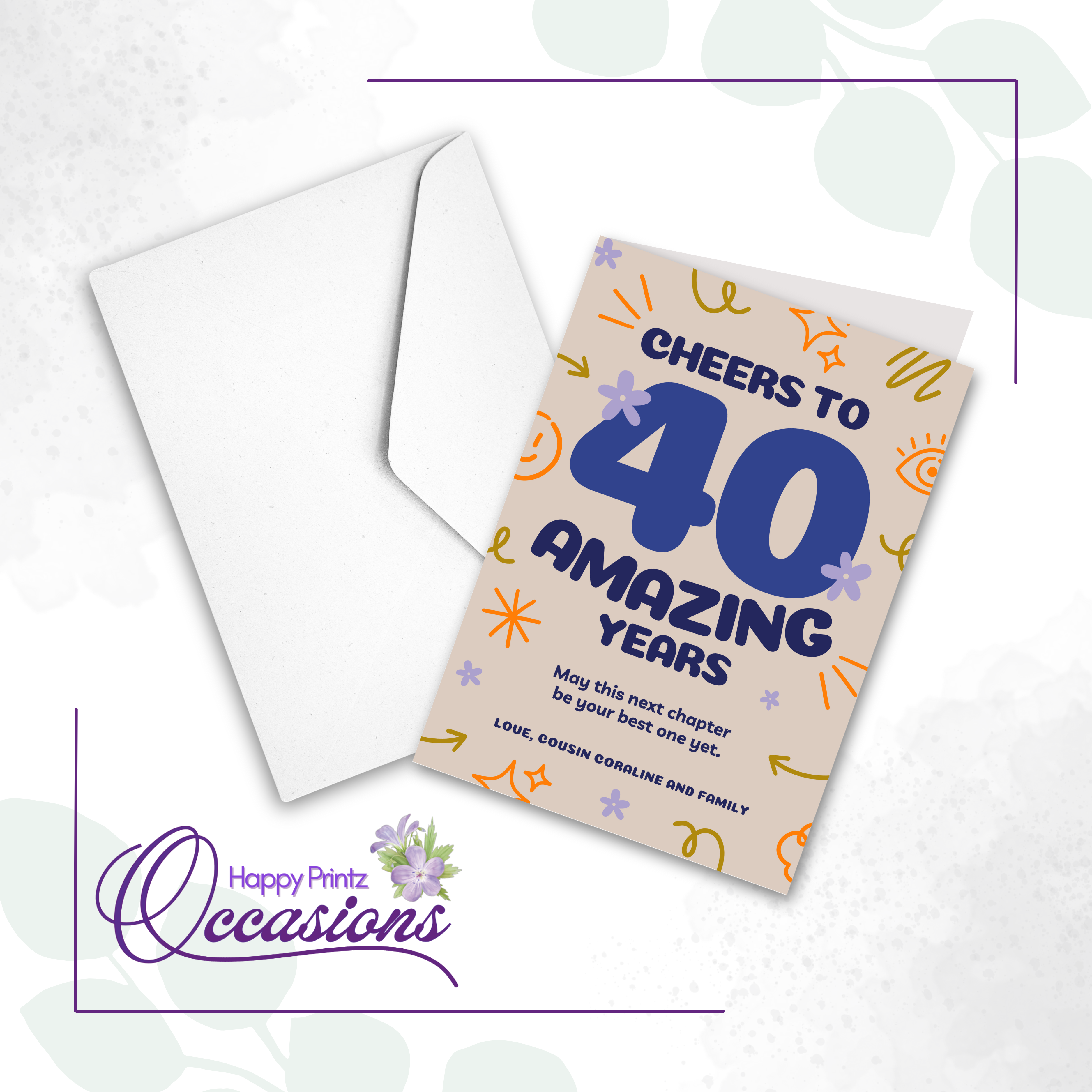 Amazing 40 - Birthday Card