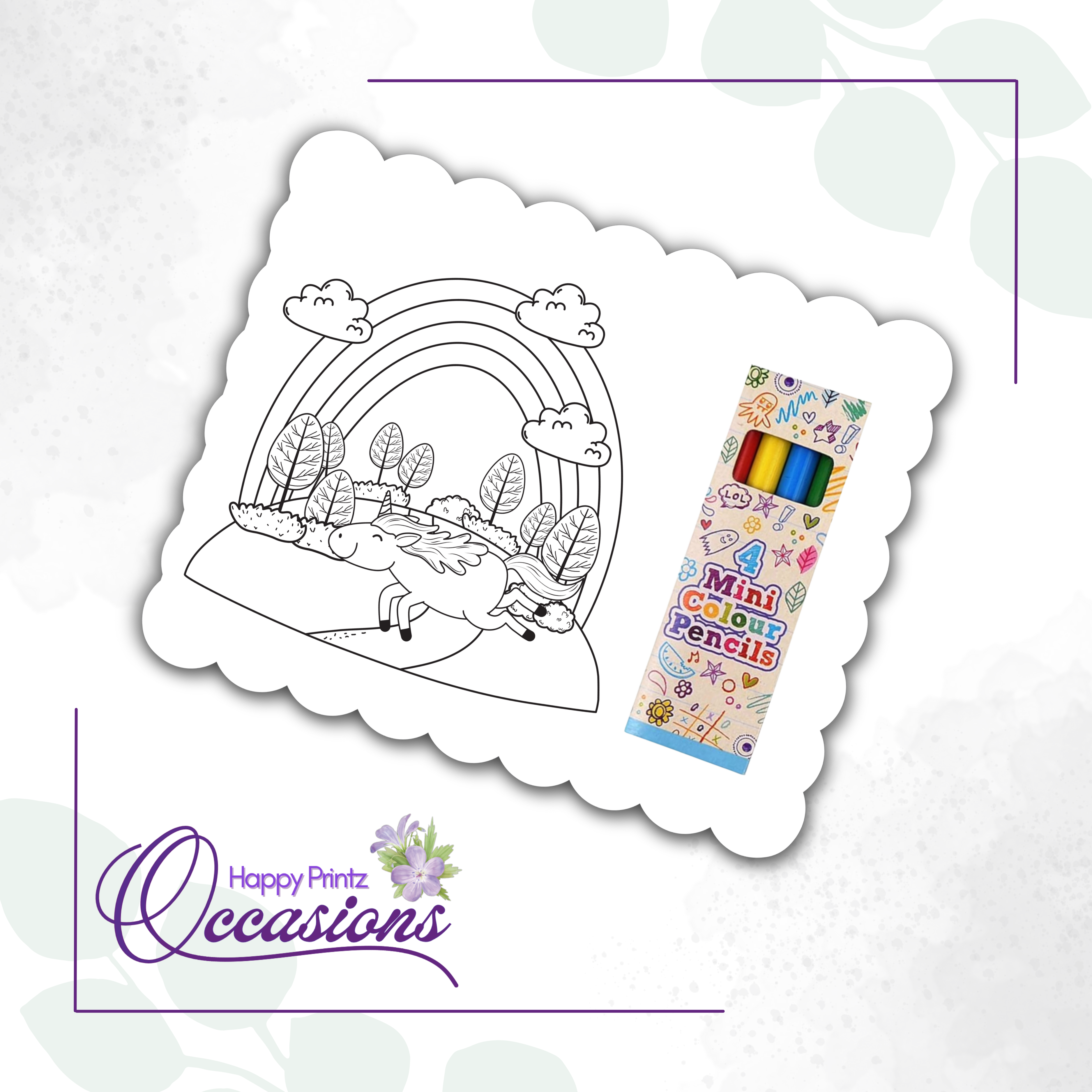 Rainbow Garden - Colouring Set