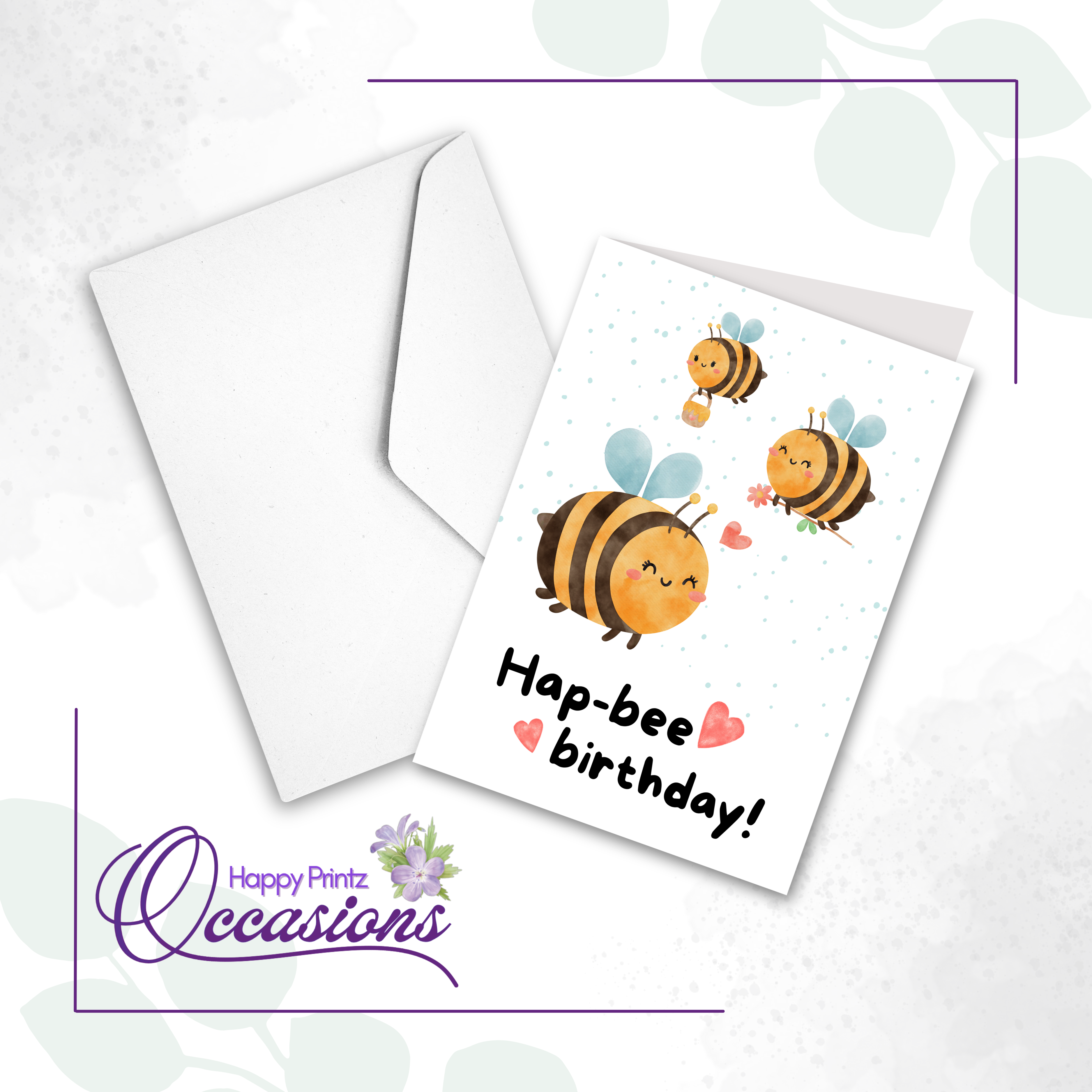 Hap-bee Birthday - Birthday Card