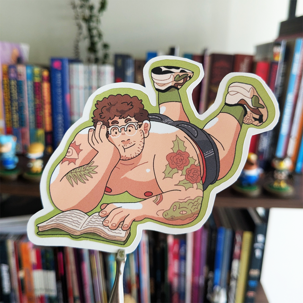 Sticker Boy Leitor Verde