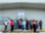 Eye-level view of a welcoming entrance to AMEN Food Pantry