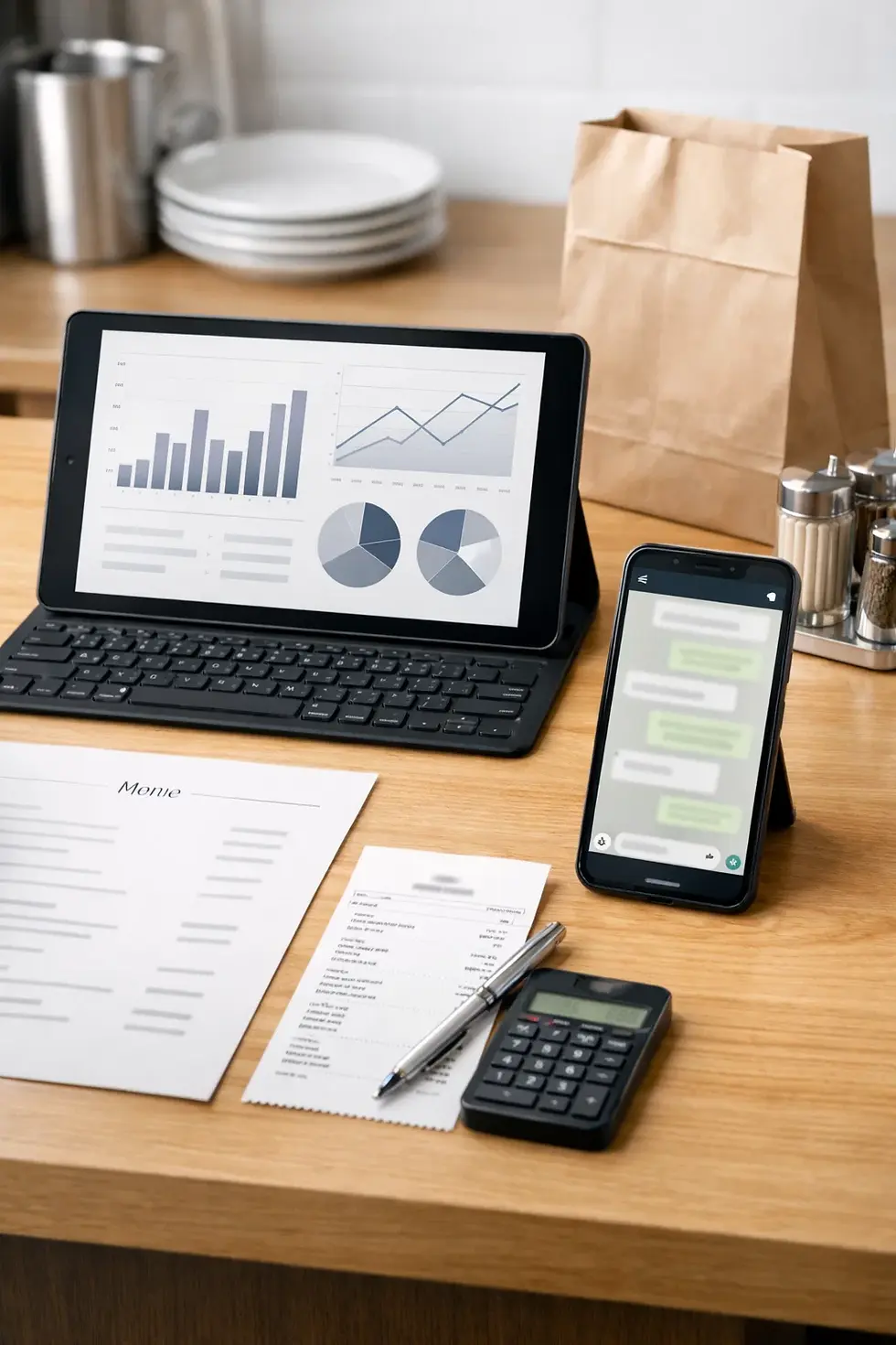 Gráficos de rendimiento para medir campañas y conversiones en restaurante