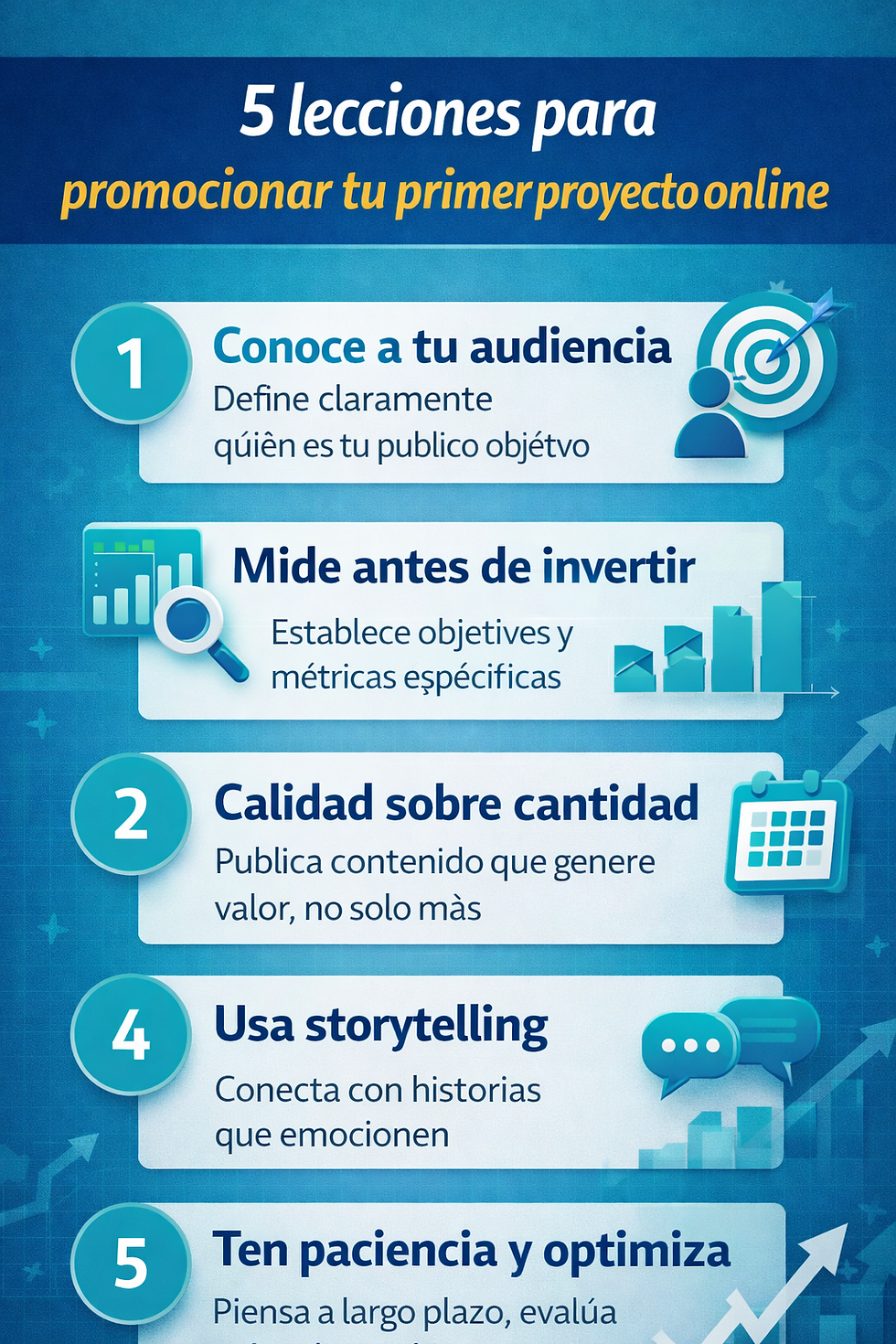 5 pasos pára promocionar