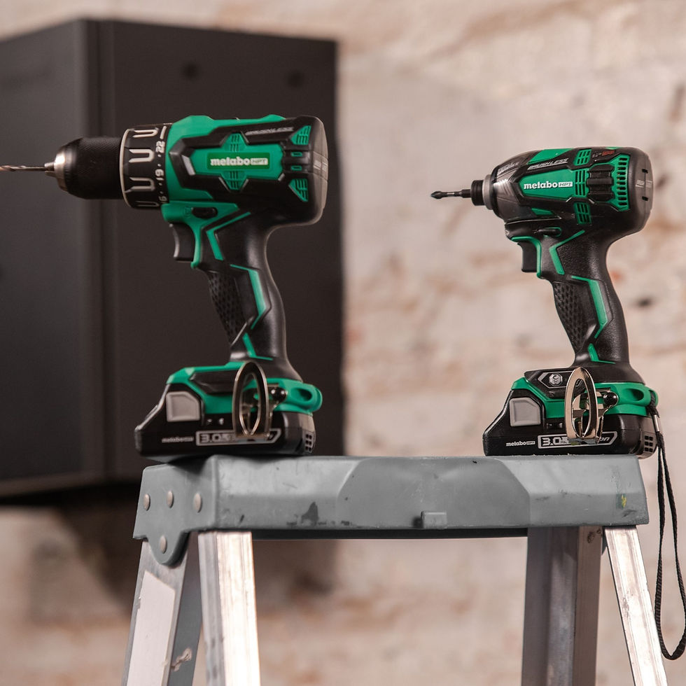 Thumbnail: 18V Cordless Hammer Drill and Triple Hammer Impact Driver| Metabo HPT KC18DBFL2C