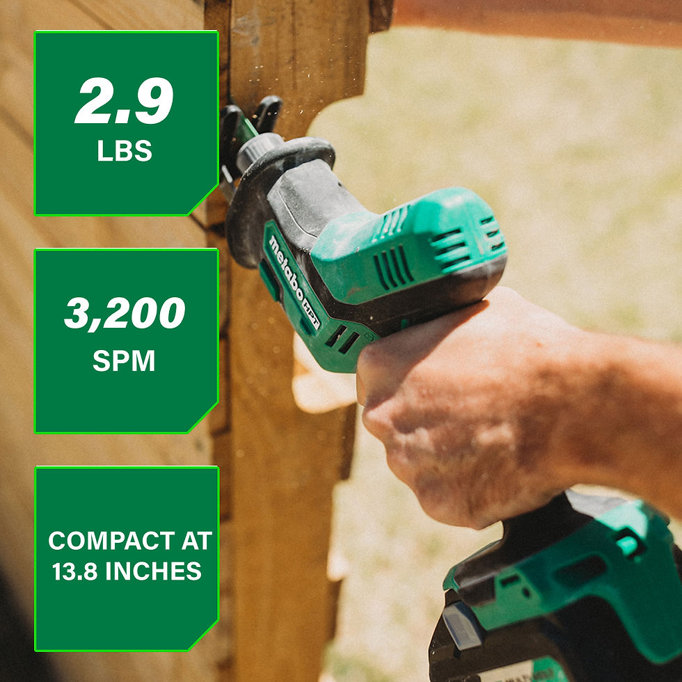 Thumbnail: 18V Cordless One Handed Reciprocating Saw | Metabo HPT CR18DAQ4