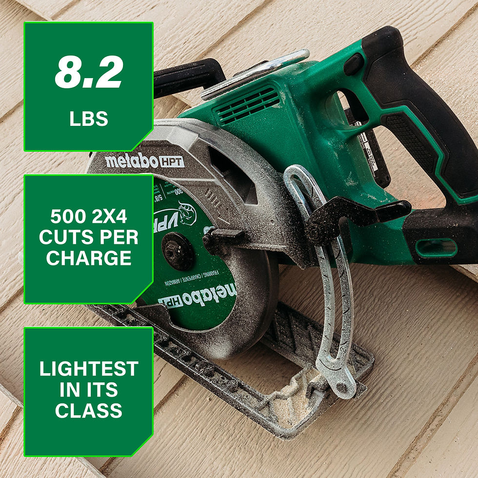 Thumbnail: 36V MultiVolt 7-1/4 Inch Rear Handle Circular Saw | Metabo HPT C3607DWA