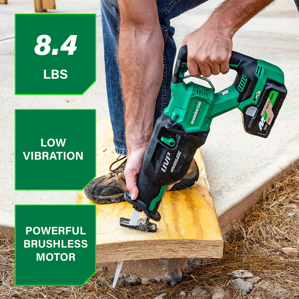 Thumbnail: 36V MultiVolt Cordless Reciprocating Saw (Tool Body Only) | Metabo HPT CR36DAQ4