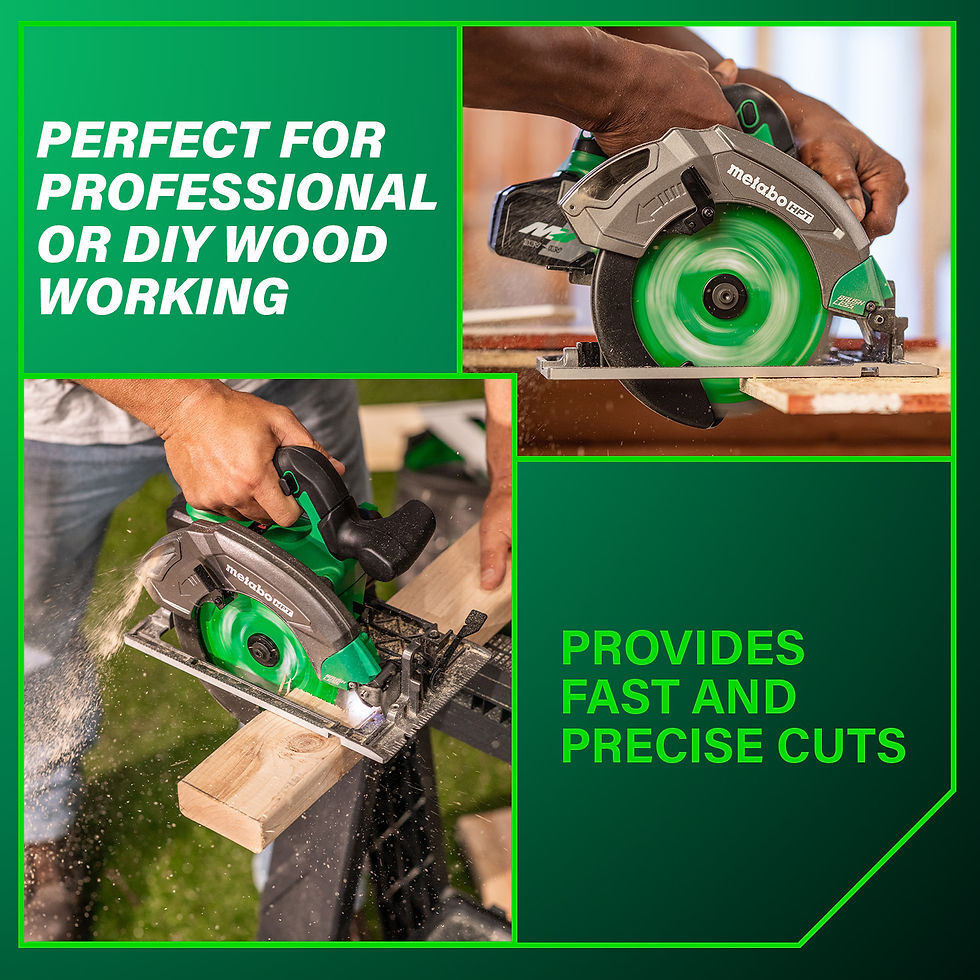 Thumbnail: 18V MultiVolt 7-1/4 Inch Cordless Circular Saw (Tool Body Only) Metabo HPT C180