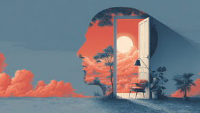 Illustration of a Human Head With Door to Organised Space