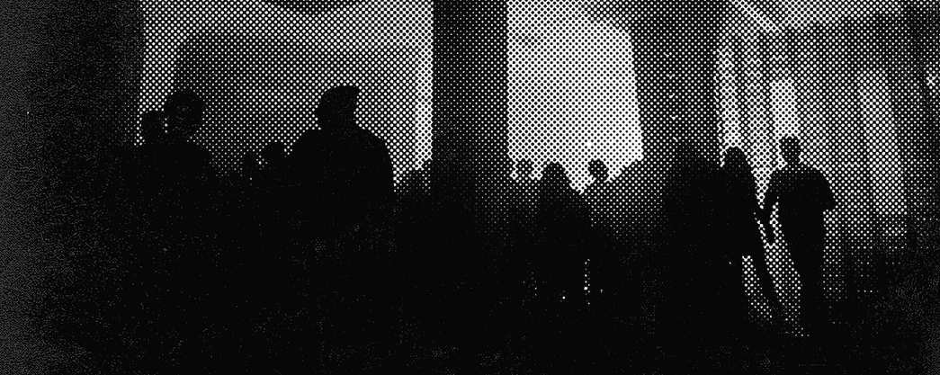 Halftone Image of Crowd