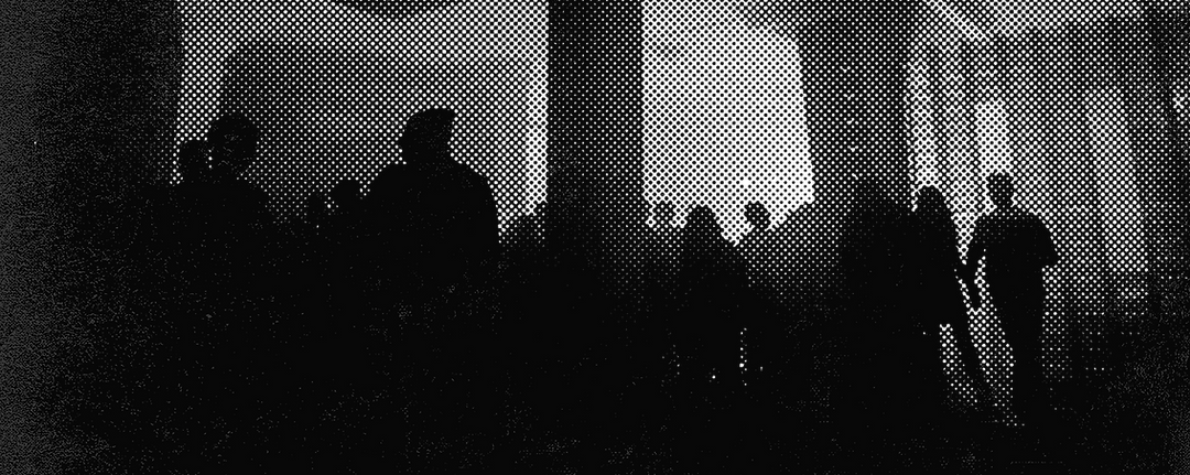 Halftone Image of Crowd