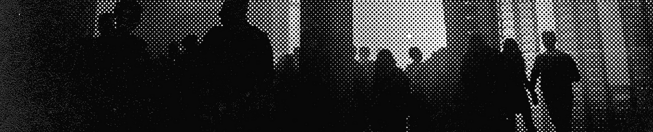 Halftone Image of Crowd