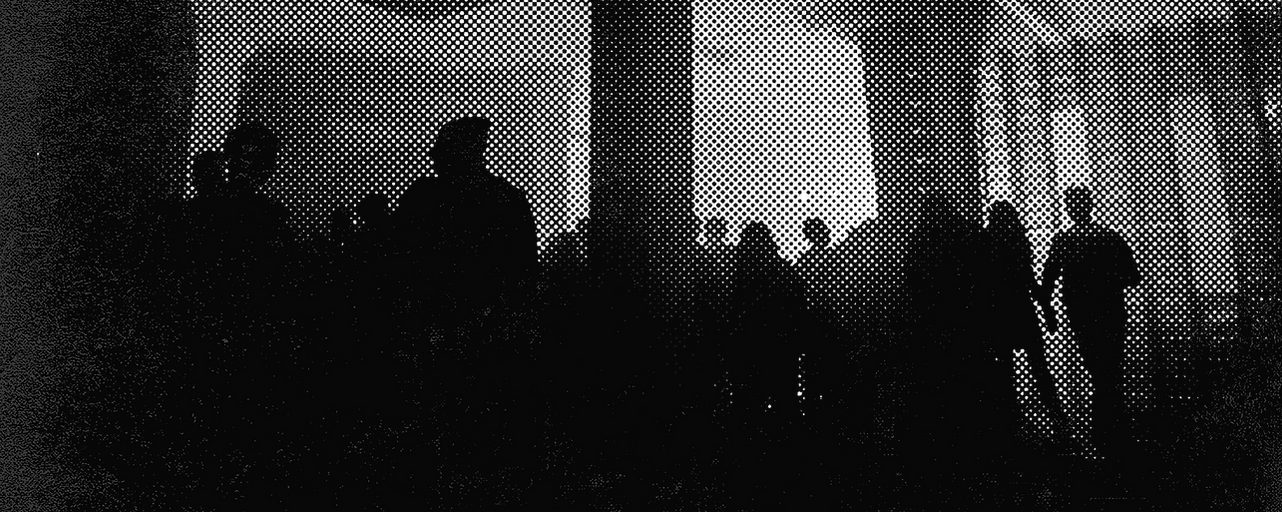 Halftone Image of Crowd
